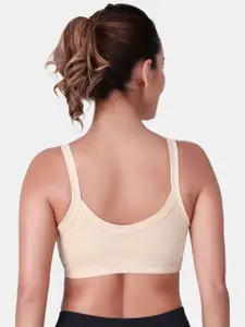 SKDREAMS Full Coverage Cotton Seamed Non Padded Sports Bra