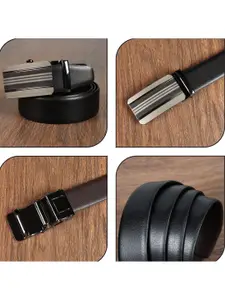 Provogue Men Textured Reversible Formal Belt