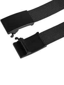 Provogue Men Textured Slider Buckle Belt