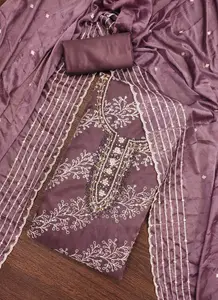 ASISA Floral Embroidered Beads and Stones Organza Unstitched Dress Material