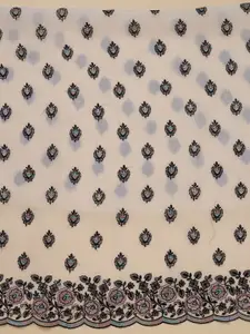 Koskii Floral Embroidered Unstitched Dress Material