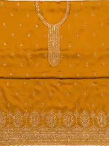 Koskii Floral Embroidered Sequinned Unstitched Dress Material