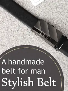 Provogue Men Textured Reversible Formal Belt