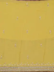 Koskii Floral Embellished Sequinned Unstitched Dress Material