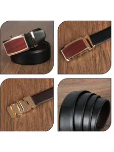 Provogue Men Textured Reversible Formal Belt