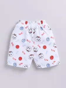 Annie Infant Boys Selection Of 2 Printed Pure Cotton T-shirt With Shorts