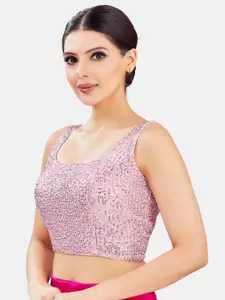 Studio Shringaar Embellished Padded Saree Blouse