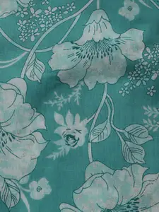 Meena Bazaar Floral Embroidered Sequinned Cotton Unstitched Dress Material