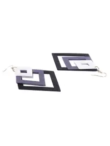 Priyaasi Wooden Square Shaped Studs