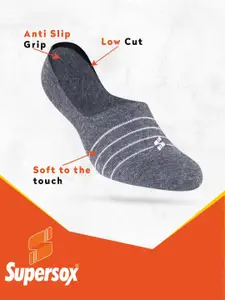 Supersox Low Cut No Show Loafer Socks For Men Pack Of 4