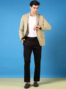 V-Mart Cotton Notched Lapel Single Breasted Blazer