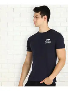 Moda Rapido Men Typography Printed Round Neck Cotton Slim Fit T-shirt