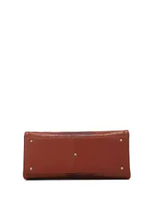 Da Milano Textured Leather Structured Satchel with Quilted