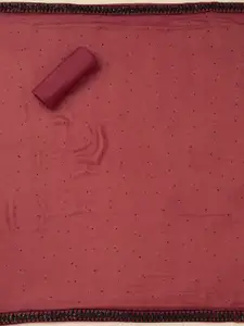 Koskii Floral Embroidered Tissue Unstitched Dress Material