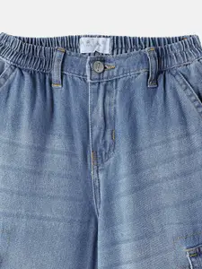 ARIAS By LARA DUTTA Girls Cotton Regular Fit High-Rise Light Fade Jeans