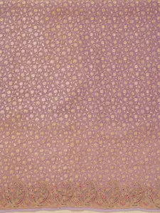 Koskii Ethnic Motifs Embroidered Beads and Stones Organza Unstitched Dress Material