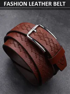 Metronaut Men Textured Leather Formal Belt