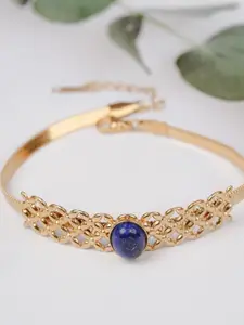 Zeraki Jewels Stainless Steel Gold-Plated Wraparound Bracelet