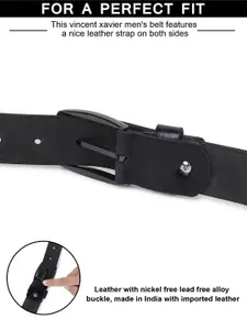 Metronaut Men Textured Leather Formal Belt