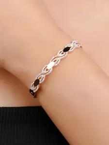 Zeraki Jewels Rose Gold-Plated Cuff Bracelet