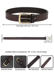 Metronaut Men Textured Leather Formal Belt