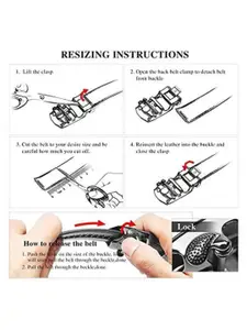 Provogue Men Black Textured Formal Belt