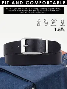Metronaut Men Textured Leather Formal Belt