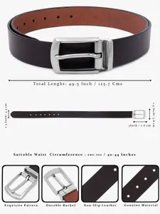 Metronaut Men Textured Leather Formal Belt