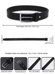 Metronaut Men Textured Leather Formal Belt