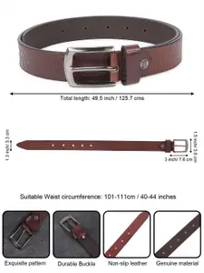 Metronaut Men Textured Leather Formal Belt
