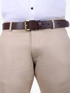 Metronaut Men Textured Leather Formal Belt