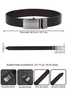 Metronaut Men Textured Leather Formal Belt