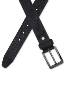 Metronaut Men Textured Leather Formal Belt