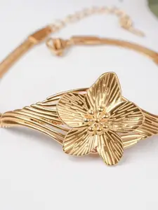 Zeraki Jewels Gold-Plated Stainless Steel Wraparound Bracelet