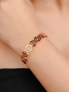 Zeraki Jewels Rose Gold-Plated Cuff Bracelet