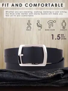 Metronaut Men Leather Wide Belt