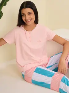 Sweet Dreams Women Top and Pyjamas Night suit