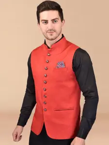 Moda Rapido Men Woven Nehru Jacket