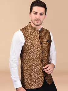 Moda Rapido Men Printed Woven Nehru Jacket