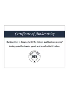 Tuanz Silver Jewelry Rhodium-Plated Heart Shaped Artificial Stones Pendants With Chains