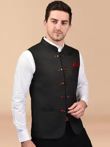 Moda Rapido Men Woven Nehru Jacket