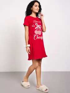 Dreamz by Pantaloons Women Printed Night Dress