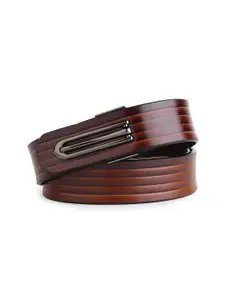 Metronaut Men Textured Leather Formal Belt