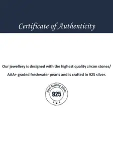 Tuanz Silver Jewelry 925 Sterling Silver Artificial Stones Studded Pendant With Chains