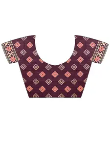 Mitera Ajrak Block Block Print Saree