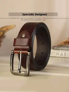 Metronaut Men Textured Leather Formal Belt