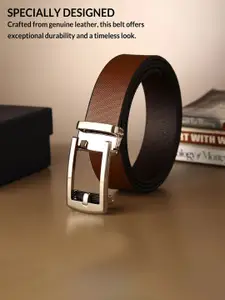 Metronaut Men Textured Leather Formal Belt