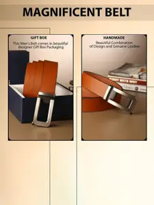Metronaut Men Leather Formal Belt