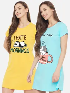 FFLIRTYGO Printed Nightdress