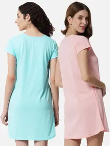 FFLIRTYGO Printed Nightdress